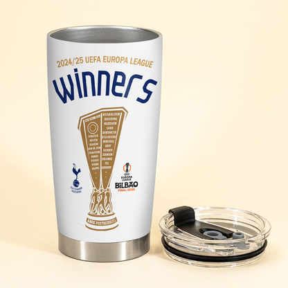 Tottenham Hotspur UEFA Europa League Champion 2025 V8 Tumbler DDTCTND