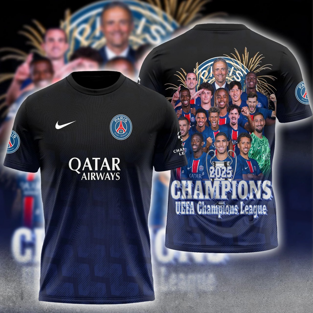 Paris SG  2025 Champions 3D Shirt NDD