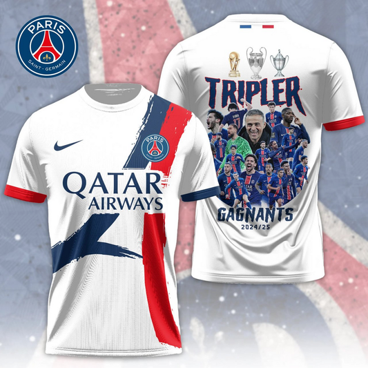 Paris SG  3D Shirt V1 Tripler Champions NDD