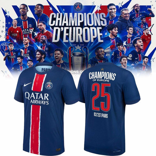 Paris SG UEFA Champions League Champions V10 Shirt DDTCTND