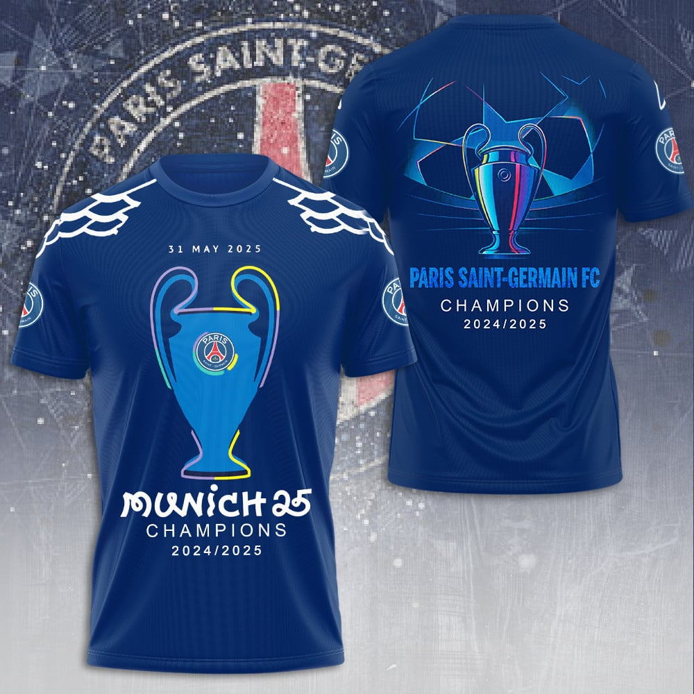 Paris SG UEFA Champions League Champions V5 Shirt DDTCTND