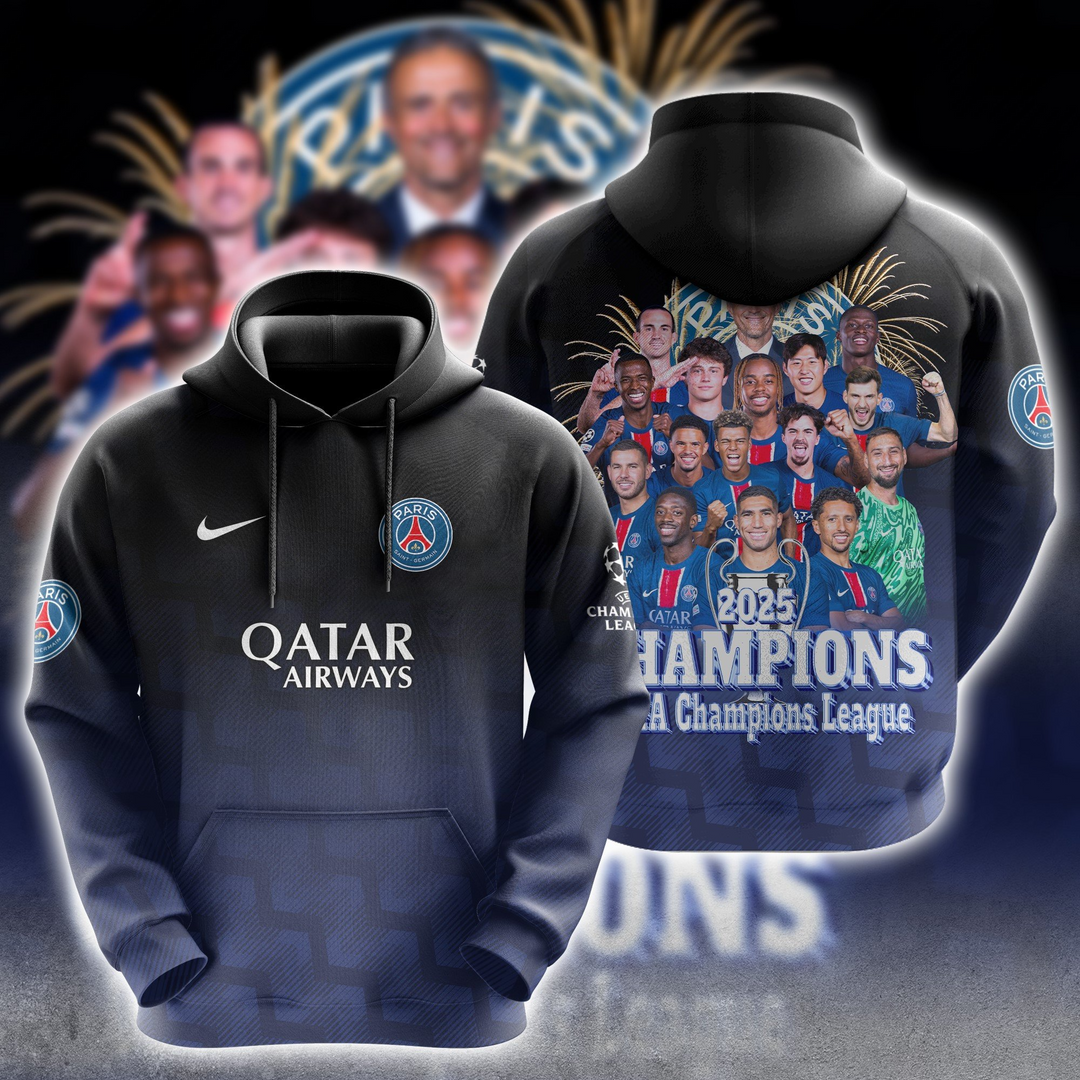 Paris SG UEFA Champions League Champions V4 Shirt DDTCTND