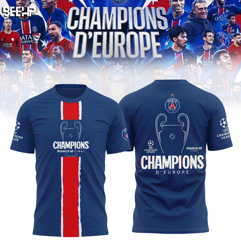Paris SG UEFA Champions League Champions V28 Shirt DDTCTND
