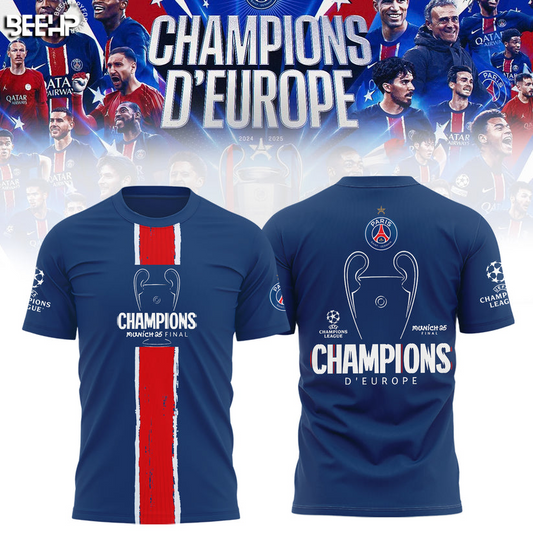 Paris SG UEFA Champions League Champions V28 Shirt DDTCTND