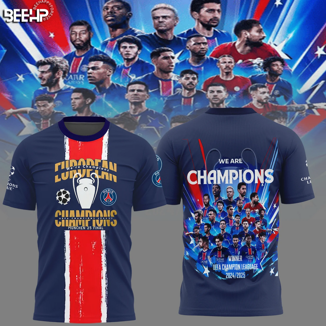 Paris SG UEFA Champions League Champions V14 Shirt DDTCTND