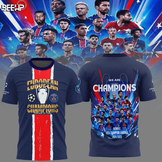 Paris SG UEFA Champions League Champions V14 Shirt DDTCTND