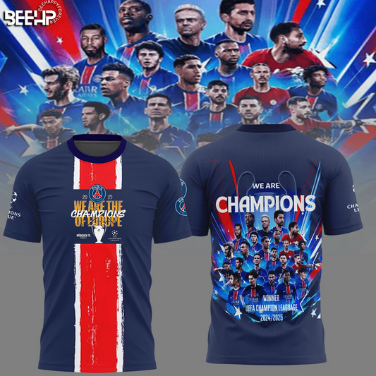 Paris SG UEFA Champions League Champions V12 Shirt DDTCTND