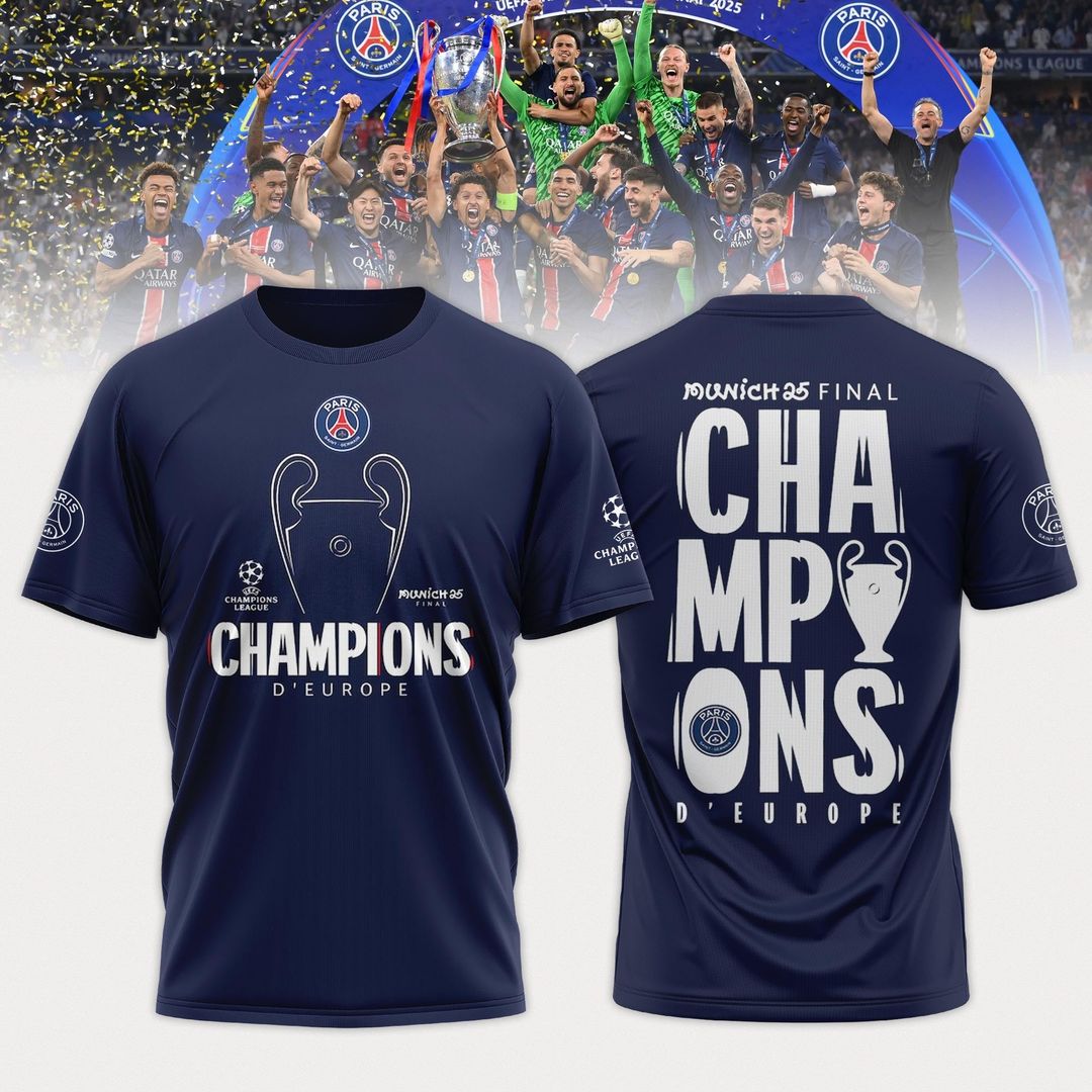 Paris SG UEFA Champions League Champions V16 Shirt DDTCTND