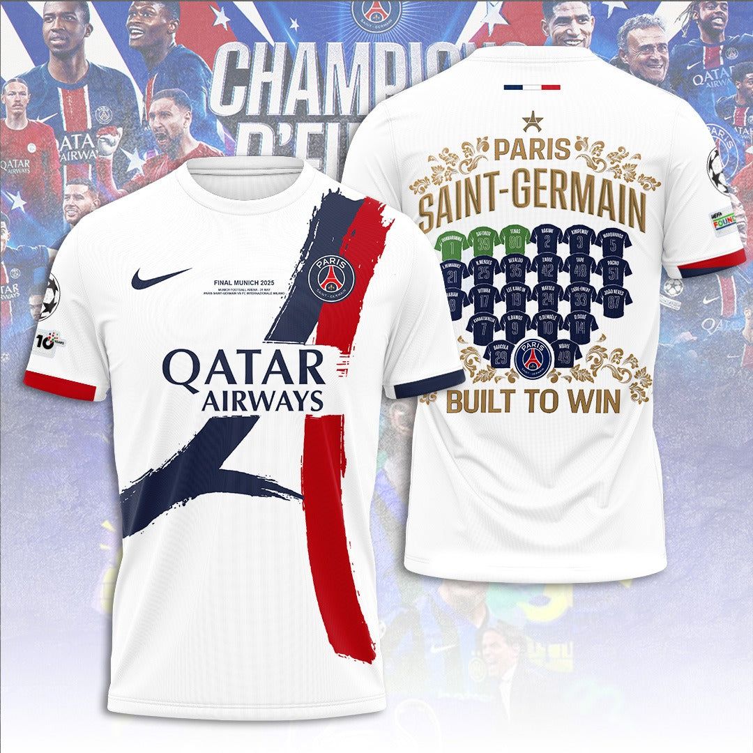 Paris SG UEFA Champions League Champions V17 Shirt DDTCTND