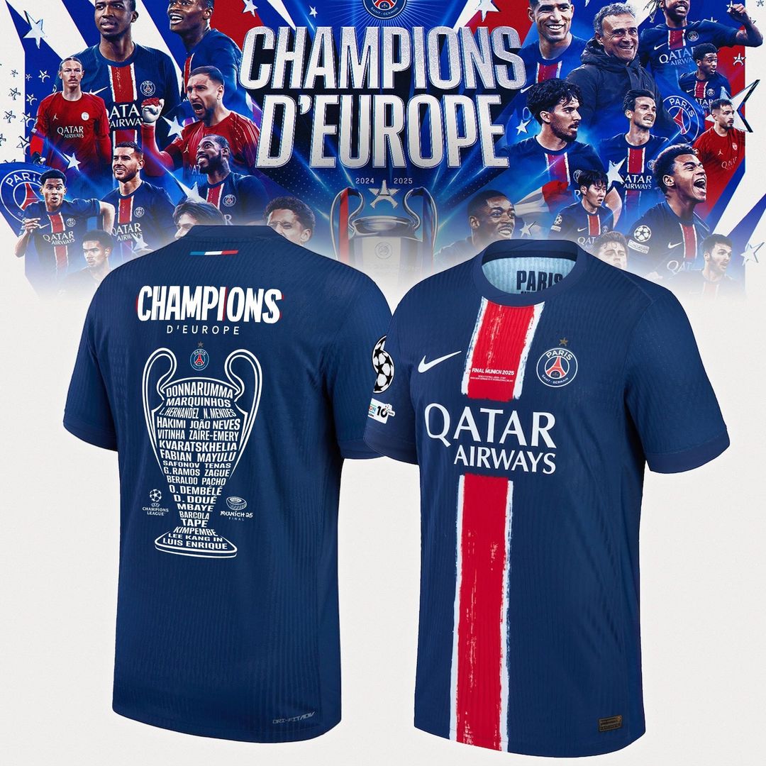 Paris SG UEFA Champions League Champions V20 Shirt DDTCTND