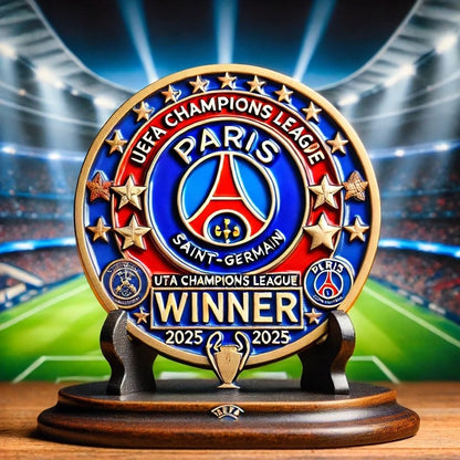 Paris SG UEFA Champions League Winner Premium Acrylic Plaque DDTTTV