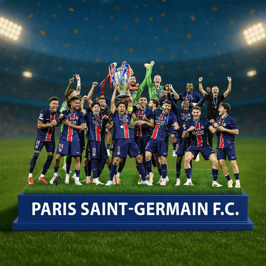 Paris SG UEFA Champions League Champions Premium Acrylic Plaque DDTTTV