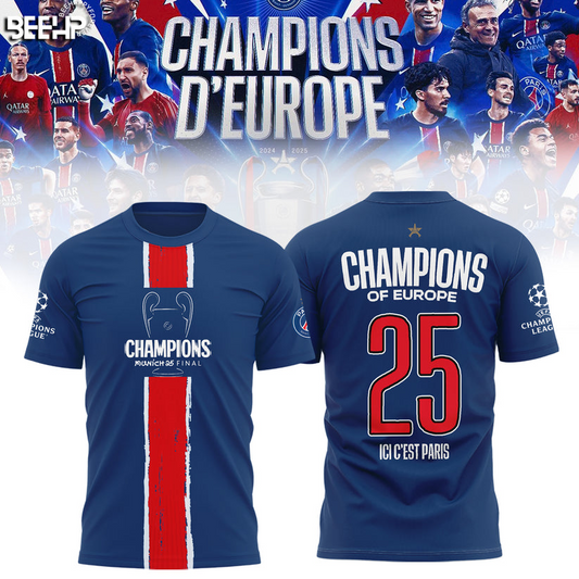Paris SG UEFA Champions League Champions V29 Shirt DDTCTND