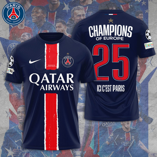 Paris SG UEFA Champions League Champions V26 Shirt DDTCTND