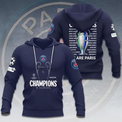 Paris SG UEFA Champions League Champions V25 Shirt DDTCTND