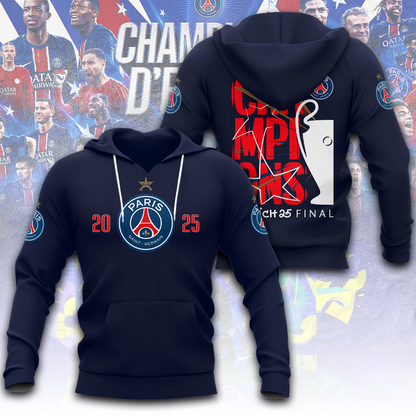Paris SG UEFA Champions League Champions V24 Shirt DDTCTND