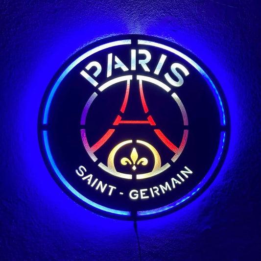 Paris SG UEFA Champions League Winner 2025 Led Light Wall Sign DDT