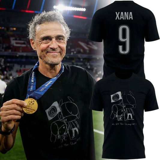 Luis Enrique Xana We Are The Champion Paris SG  V2 Shirt DDTTTV