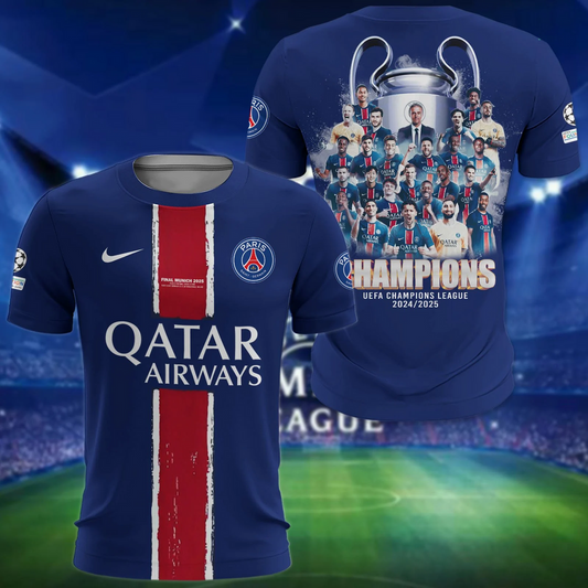 Paris SG - UEFA Champions League 2025 3D Shirt V4 0206 DatND DVT