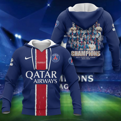 Paris SG - UEFA Champions League 2025 3D Shirt V4 0206 DatND DVT