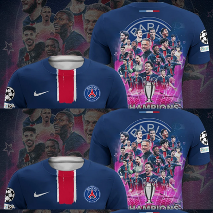 Paris SG - UEFA Champions League 2025 3D Shirt V3 0206 DatND DVT