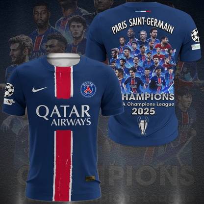 Paris SG - UEFA Champions League 2025 3D Shirt V2 0206 DatND DVT