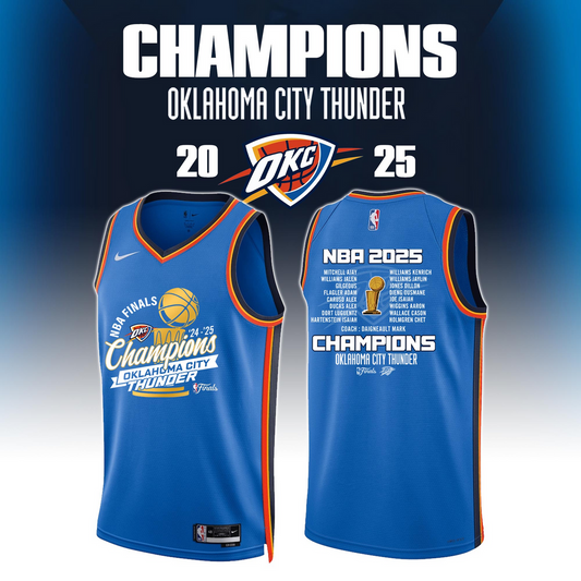 OKC 2025 NBA Finals Champions Basketball Jersey V15 2306 DatND DVT 1