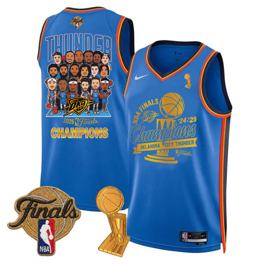 OKC 2025 NBA Finals Champions Basketball Jersey V12 2306 DatND DVT
