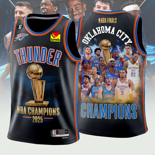 OKC 2025 NBA Finals Champions Basketball Jersey V9 2306 DatND DVT
