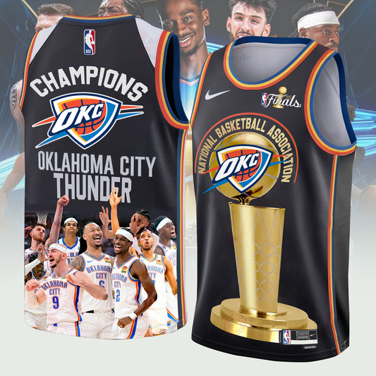 OKC 2025 NBA Finals Champions Basketball Jersey V8 2306 DatND DVT
