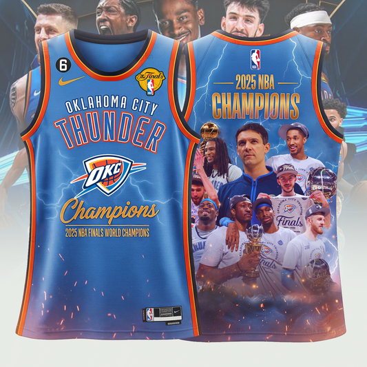 OKC 2025 NBA Finals Champions Basketball Jersey V7 2306 DatND DVT