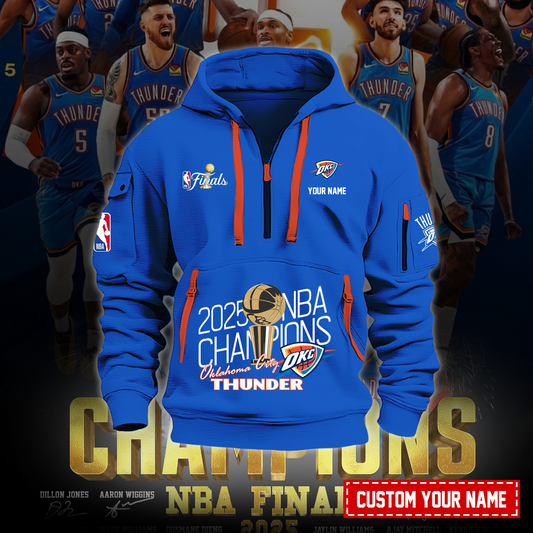 OKC NBA Champions Zipper Hoodie DDT 230625 CTND