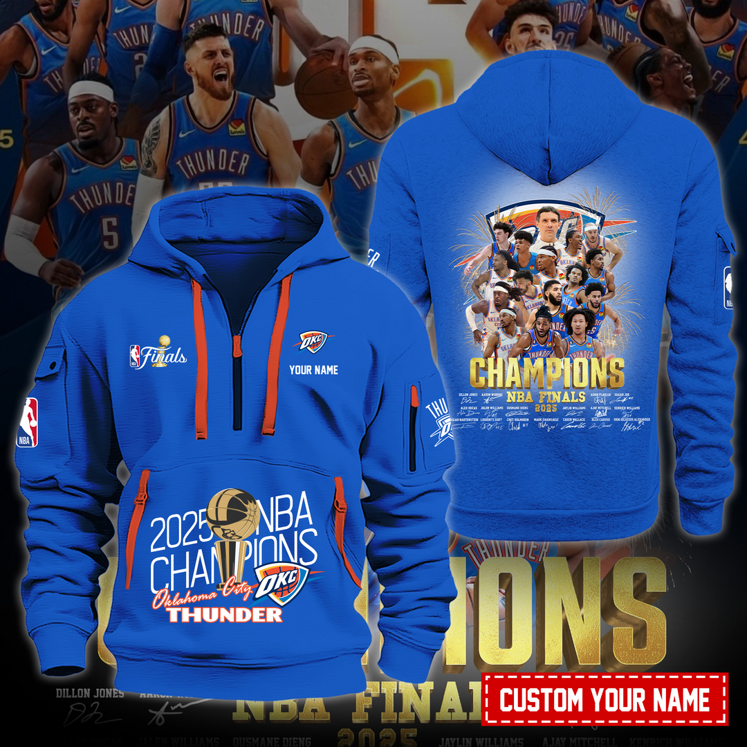 OKC NBA Champions V2 Zipper Hoodie DDT 230625 CTND