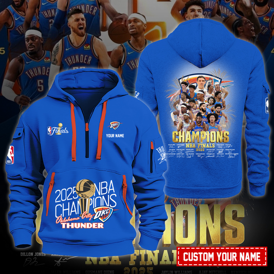 OKC NBA Champions V2 Zipper Hoodie DDT 230625 CTND