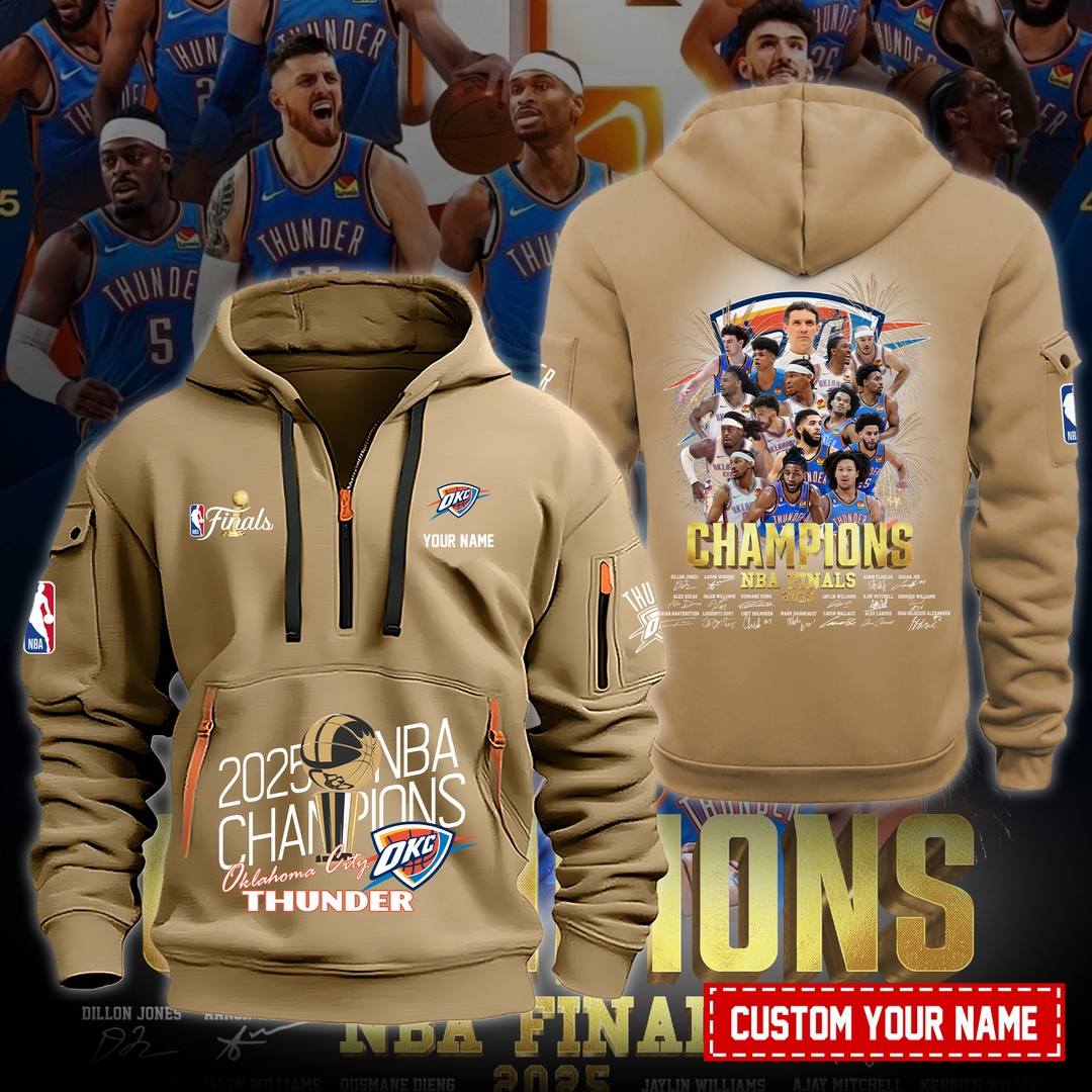 OKC NBA Champions V2 Zipper Hoodie DDT 230625 CTND