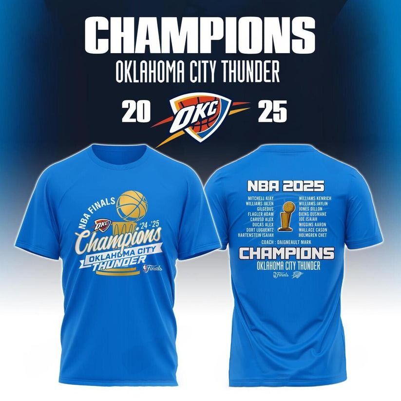 OKC NBA Champions V18 Shirt DDT 230625 CTND