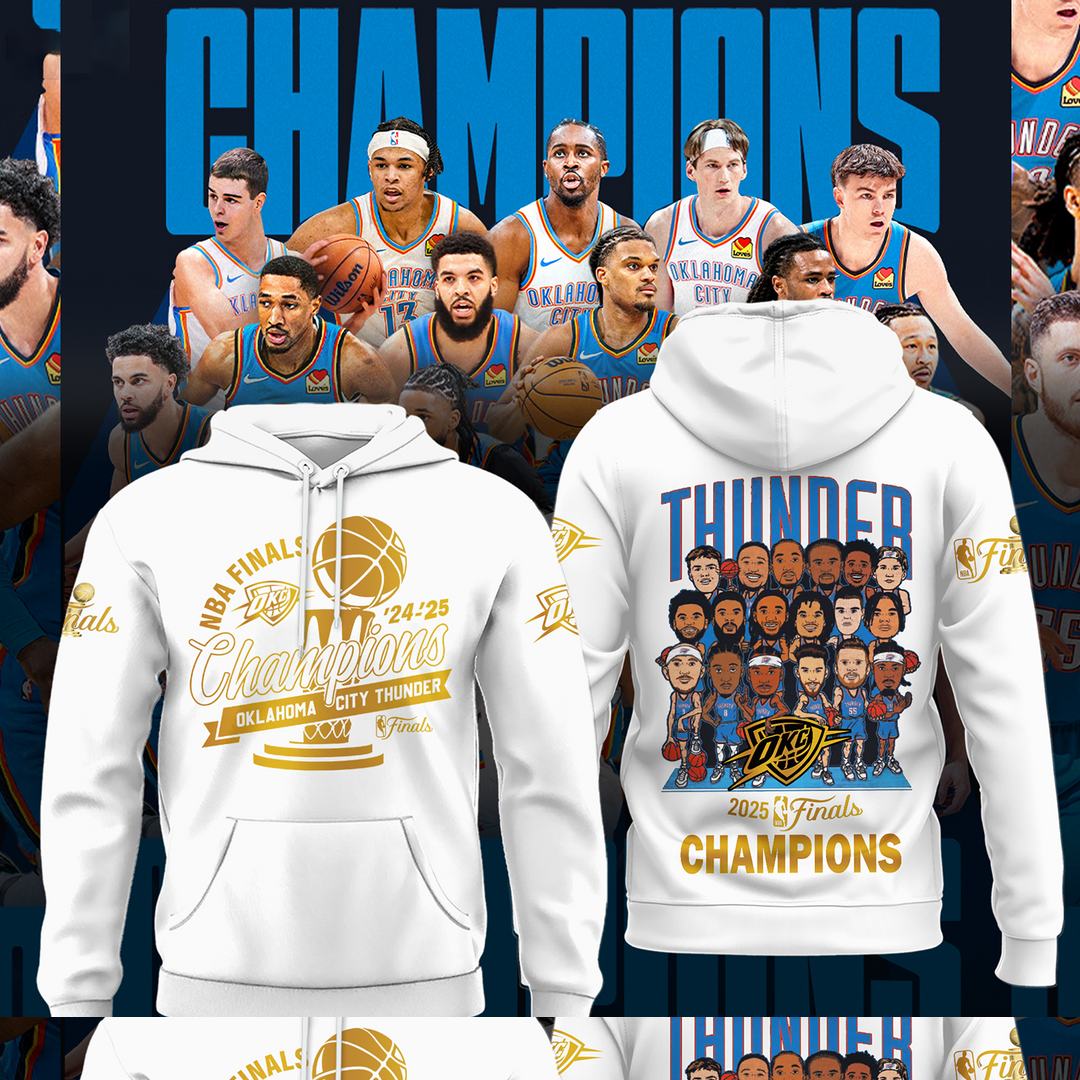 OKC 2025 NBA Finals Champions Shirt V2 DatND DVT white