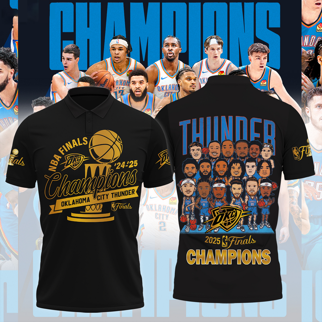 OKC 2025 NBA Finals Champions Shirt V2 DatND DVT black