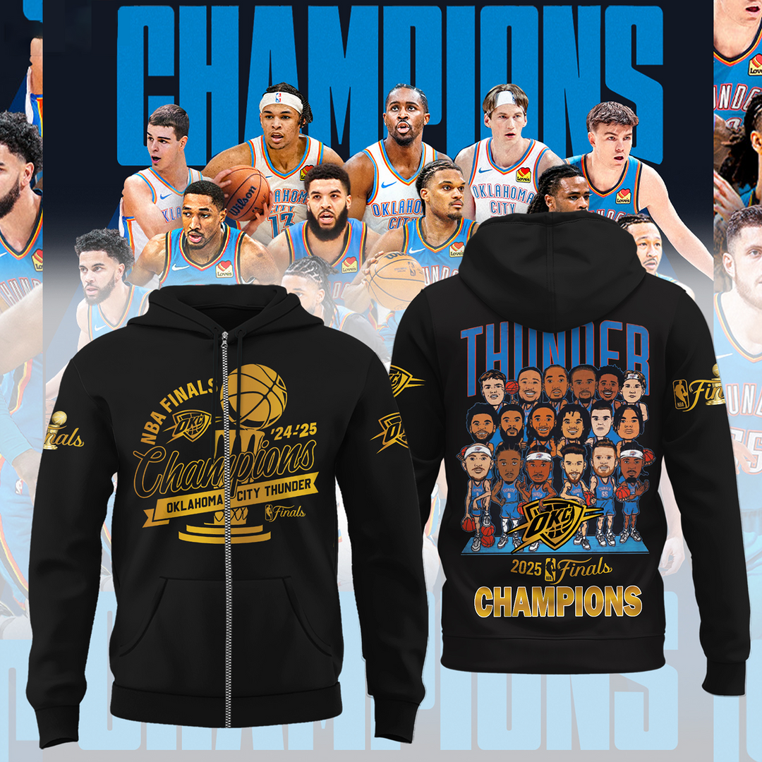 OKC 2025 NBA Finals Champions Shirt V2 DatND DVT black