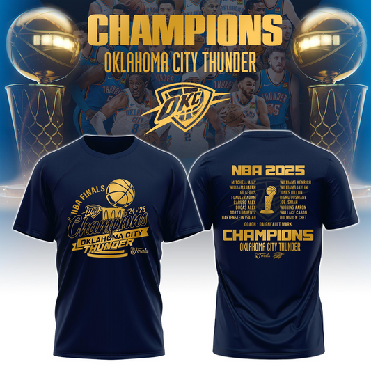 OKC 2025 NBA Champion TShirt V1 DatND DVT