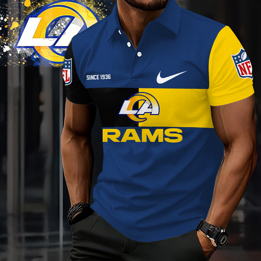 LAR Premium NFL V5 Polo Shirt DDT CTND