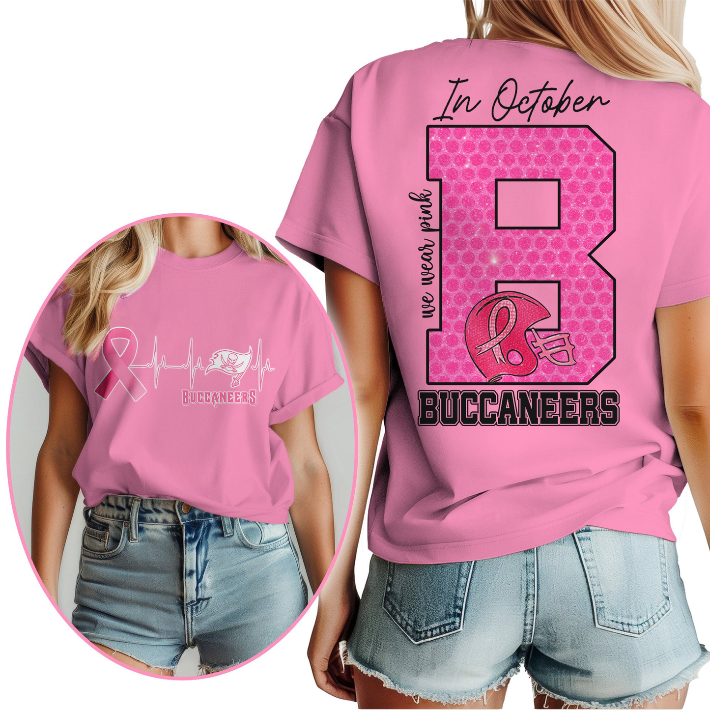 TBB Premium NFL Breast Cancer Women Shirt DDT NTL