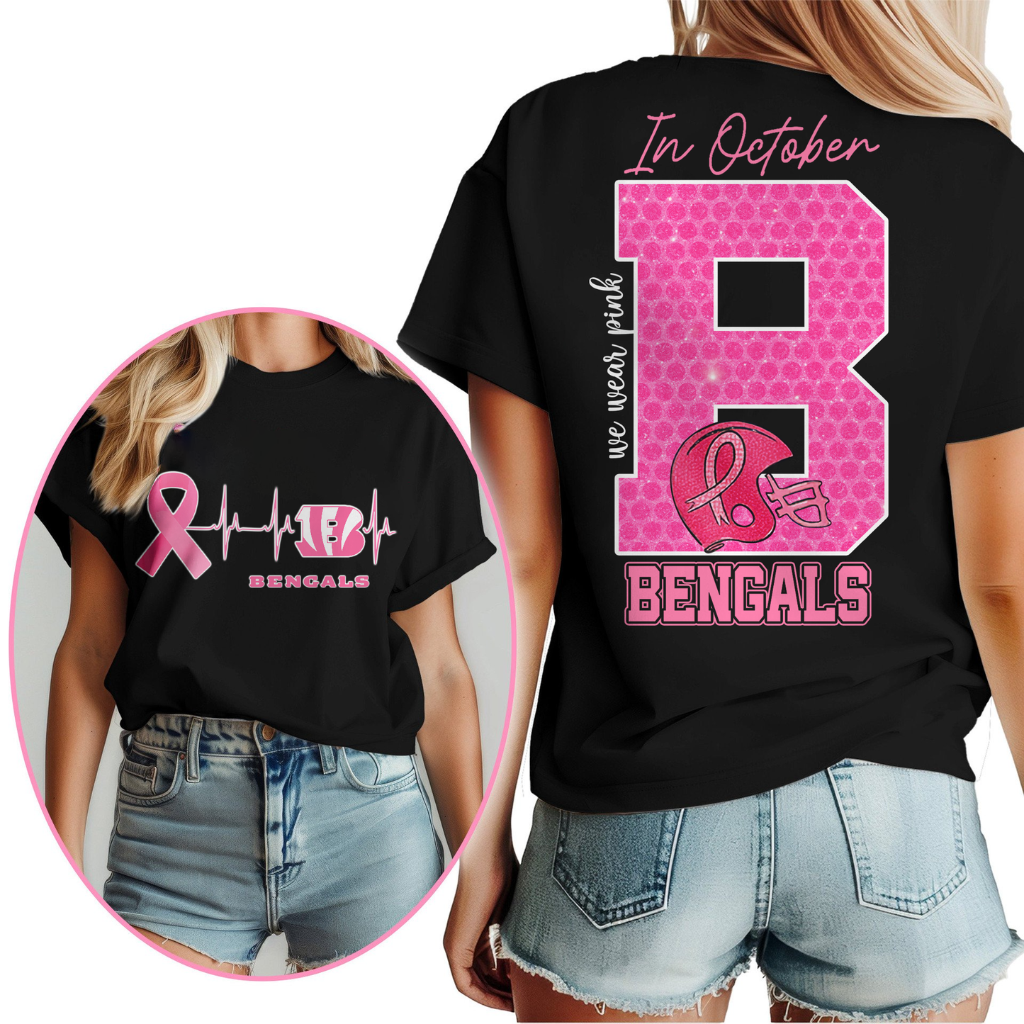 CIN Premium NFL Breast Cancer Women Shirt DDT NTL