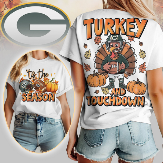 GBP Premium NFL Turkey and Touchdown Women's Shirt DDT NTL