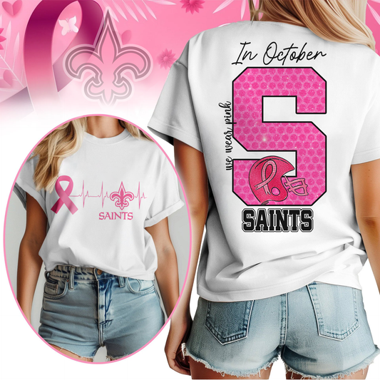 NOS Premium NFL Breast Cancer Women Shirt DDT NTL
