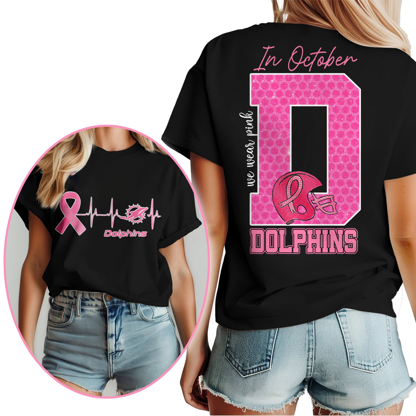 MD Premium NFL Breast Cancer Women Shirt DDT NTL