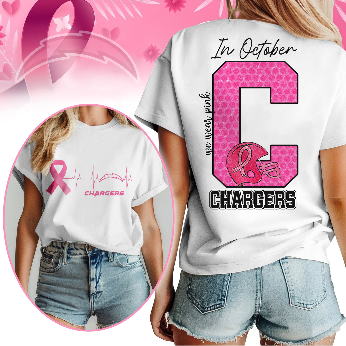 LAC Premium NFL Breast Cancer Women Shirt DDT NTL