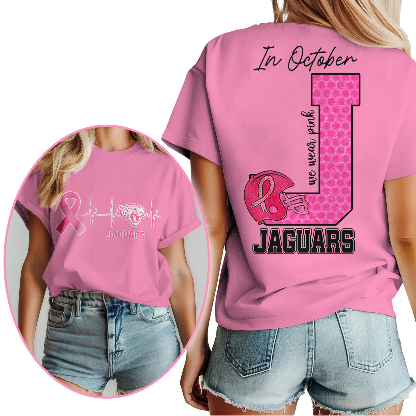 JJ Premium NFL Breast Cancer Women Shirt DDT NTL