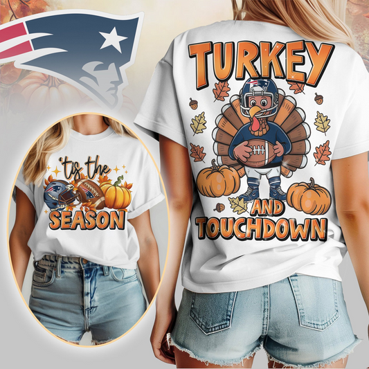 NEP Premium NFL Turkey and Touchdown Women's Shirt DDT NTL