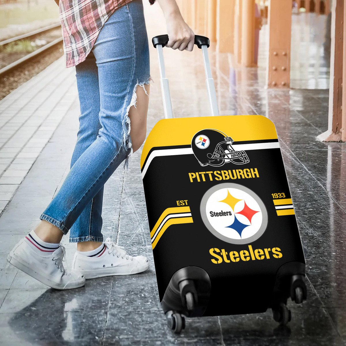 PS NFL Luggage Cover Suitcase Protector DDT NTL